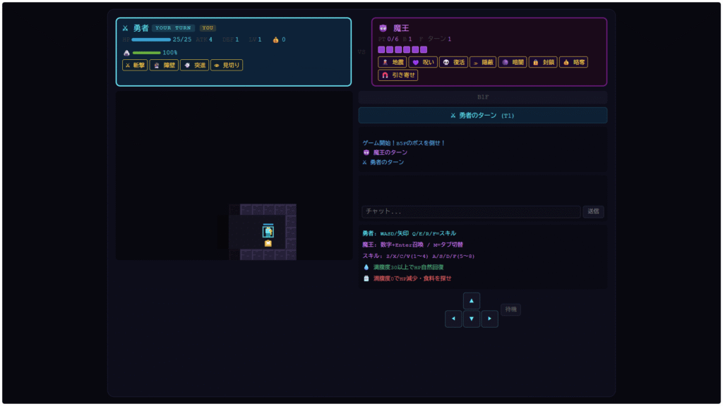 非対称性ローグライク１